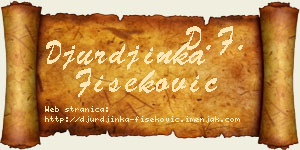 Đurđinka Fišeković vizit kartica